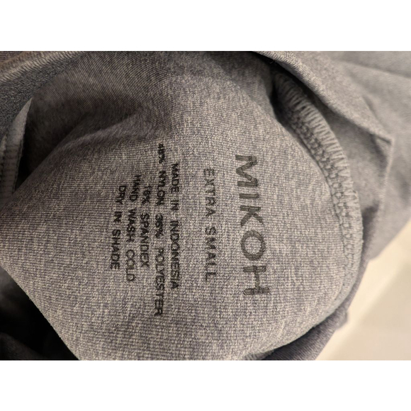 Women's MIKOH Gray Long Sleeve Mock Neck Crop Top XS - Picture 3 of 3